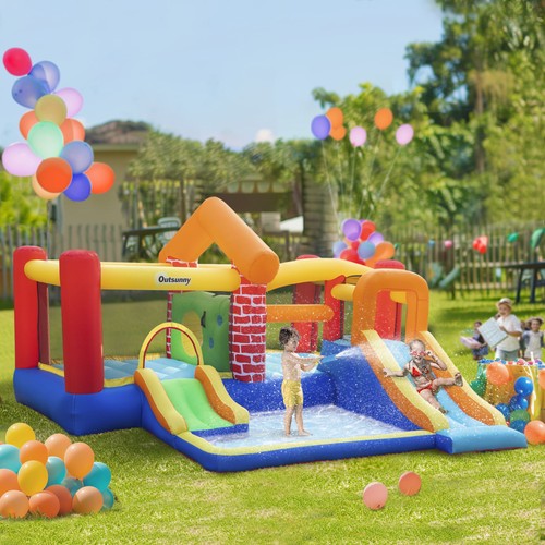 Kids bouncy castle with - castle, double