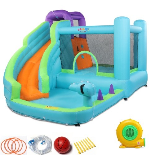 Bouncy castle with - bouncy, long