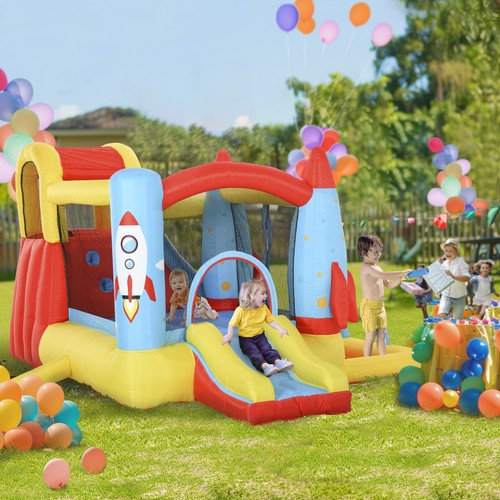 Bouncy castle with slide pool - castle,