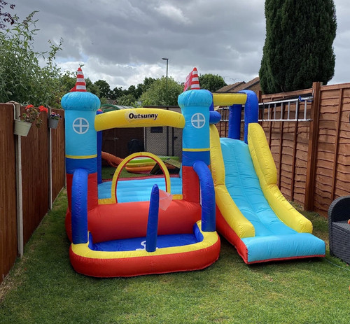 Inflatable bouncy castle kids - castle,