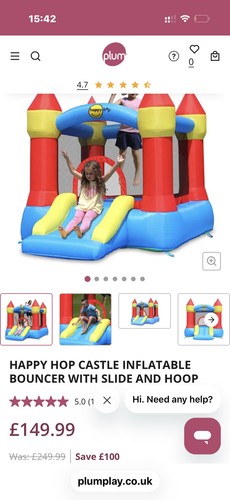 Happy hop bouncy castle - hop,
