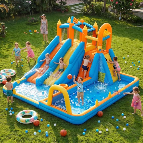 Inflatable water slide - inflatable, bounce