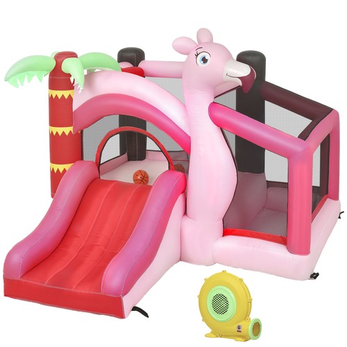 Pink inflatable bouncy - inflatable, castle