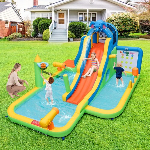 Pool inflatable water slide - pool,