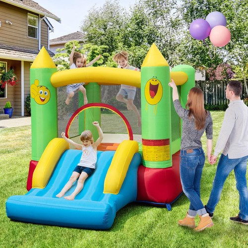 Inflatable bouncy castle with - bouncy,