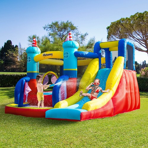 Kids bouncy castle with slide - castle,