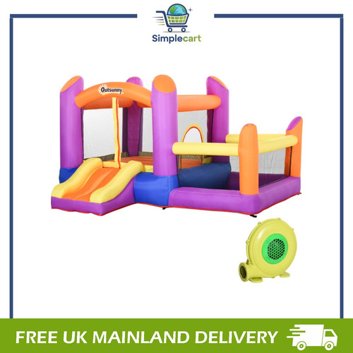 Bouncy castle with slide - slide, pool