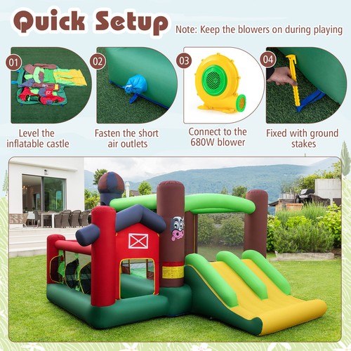 Castle slide bouncer - slide, 680w