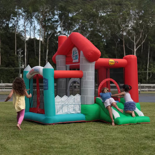 Inflatable bouncy castle with - bouncy,