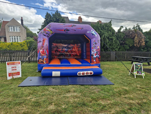 Superhero theme inflatable - superhero,